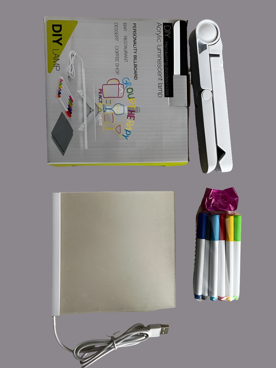 3D LED Light Glass Acrylic Writing pad