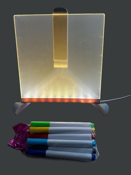 3D LED Light Glass Acrylic Writing pad